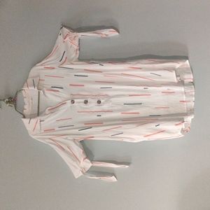 Cute comfy tunic dress with ties at the arm